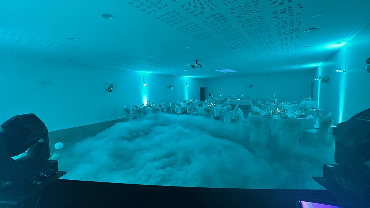 machine à fumée lourde mariage dans les Ardennes