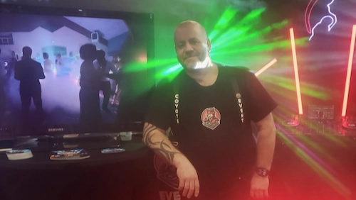 Dominique cigarme animateur de soirée dans les ardennes Coyote Event