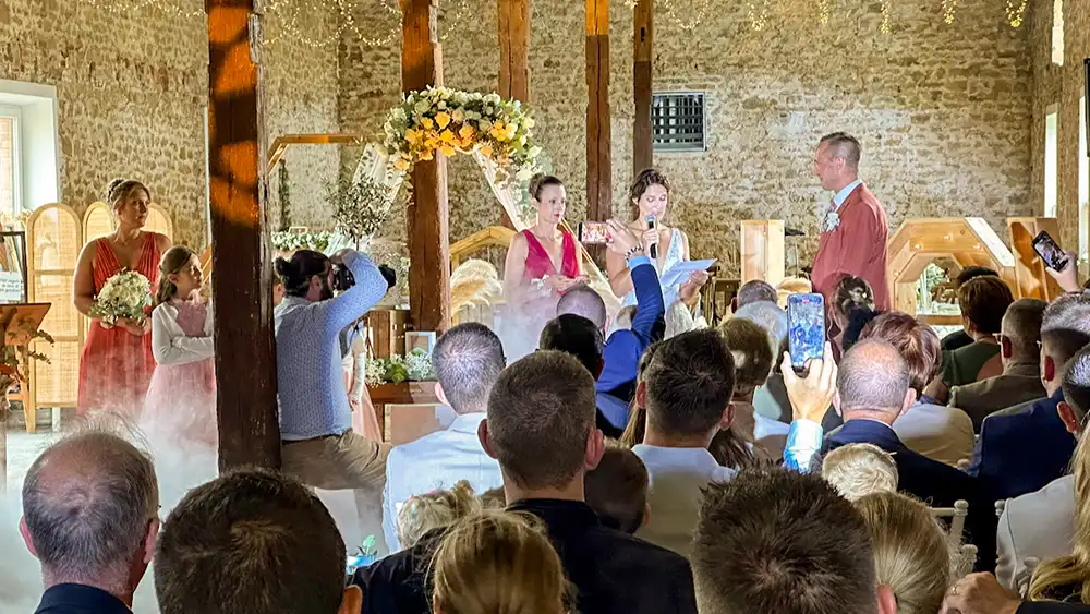 sonorisation cérémonie mariage Ardennes Grange Lecomte cérémonie laïque DJ