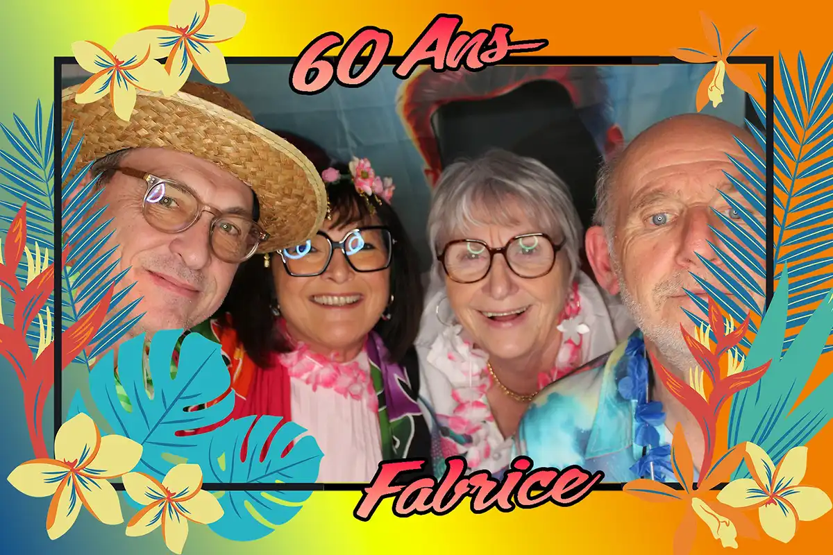 Borne selfie photobooth pour anniversaire à Charleville Mézières